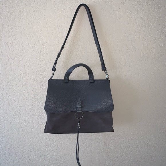Rebeca Minkoff Keith Leather & Suede Shoulder Bag - Picture 1 of 7